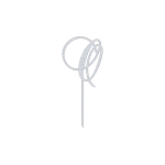 Elegant O monogram cake topper in swirling script design, crafted from durable Aluminum with a Natural Aluminum finish. Ideal for weddings, anniversaries, or birthdays, it stands at 5.0 inches wide by 11.5 inches high.